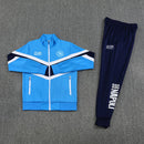 Chándal hombre SSC Napoli temporada 2025 2026 conjunto azul sudadera y pantalón largo azul marino calidad 1.1 premium.