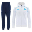 Napoli 2025, Chándal Napoli blanco, Conjunto Napoli con capucha, Ropa Napoli barata, Entrenamiento Napoli 25/26, Calidad 1.1 Napoli, Serie A Gear, Tienda Hincha Futbolero, Napoli Hoodie