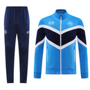 Chándal hombre SSC Napoli temporada 2025 2026 conjunto azul sudadera y pantalón largo azul marino calidad 1.1 premium.