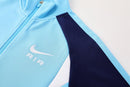 Conjunto chándal y pantalón hombre Nike Air color azul claro diseño moderno estilo urbano calidad 1.1 oficial, Chándal Nike Air, Conjunto Nike azul, Nike Air azul claro, Ropa deportiva barata, Chándal calidad 1.1, Nike Air Tracksuit, Streetwear hombre, Tienda Hincha Futbolero, Conjunto deportivo azul.