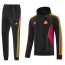Chándal hombre AS Roma temporada 2025 2026 conjunto chaqueta y pantalón largo negro calidad 1.1 premium oficial.