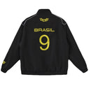 Chaqueta Brasil 26/27 Hombre - Brasil, Seleccion de Brasil, Brasil CBF, Selecao Brasileira, Jogo Bonito, Pentacampeon, World Cup 2026, Chaqueta Brasil, Cazadora Deportivo, Cortavientos, Track Jacket, Sin Capucha, Edicion Especial, Special Edition, Negra, Black, Hombre, Men, Chaqueta de Hombre, 2026, 2027, Tienda Hincha Futbolero