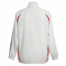 Alemania retro, Cortavientos Alemania oficial, Chaqueta Alemania blanca, Ropa vintage Alemania, Windbreaker fútbol hombre, Regalo fútbol hombre Alemania, Chaqueta blanca retro, DFB heritage kit, Alemania lifestyle, Comprar cortavientos barato, Tienda Hincha Futbolero.