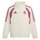 Chaqueta Cortavientos Real Madrid 26/27 Hombre Blanca - TIENDA HINCHA FUTBOLERO