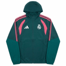 Chaqueta Cortavientos Real Madrid 26/27 Hombre Verde - TIENDA HINCHA FUTBOLERO