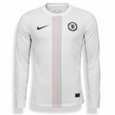 Camiseta oficial Chelsea segunda equipación 2025 2026 versión jugador manga larga color blanco para hombre de Tienda Hincha Futbolero, Camiseta Chelsea versión jugador, Chelsea 2025/26, Camiseta Chelsea manga larga blanca, Ropa oficial Chelsea, Chelsea Player Version, Comprar camiseta Chelsea profesional, Stamford Bridge moda, Chelsea 2026 blanca, Camiseta técnica fútbol.
