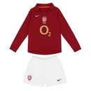 Conjunto Infantil Arsenal I 2004/05 Camiseta Manga Larga y Pantalón Retro - TIENDA HINCHA FUTBOLERO