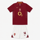 Conjunto Infantil Arsenal I 2005/06 Camiseta y Pantalón Retro - TIENDA HINCHA FUTBOLERO