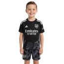 Conjunto Infantil Arsenal Portero 26/27 Camiseta y Pantalón Negro - TIENDA HINCHA FUTBOLERO