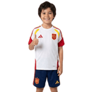 Conjunto infantil entrenamiento selección España camiseta blanca y pantalón azul marino detalles rojo y amarillo temporada 2026 2027 calidad 1.1 oficial, España infantil 2026, Conjunto niño España blanco azul, Ropa selección española niños entrenamiento, Equipación España junior 26/27, Calidad 1.1 infantil, Tienda Hincha Futbolero, Regalo niño España fútbol, Chándal corto niño España 2027, España Kids Training Kit.