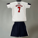 Conjunto Infantil Inglaterra I 1998 Camiseta y Pantalón Retro - TIENDA HINCHA FUTBOLERO