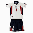 Conjunto Infantil Inglaterra I 1998 Camiseta y Pantalón Retro - TIENDA HINCHA FUTBOLERO