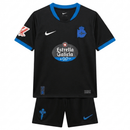 Conjunto Infantil La Coruña II 26/27 Camiseta y Pantalón - RC Deportivo, Deportivo La Coruña, Depor, Riazor, A Coruña, Galicia, Blanquiazules, Infantil, Niños, Kids, Conjunto, Segunda Equipación, Away Kit, Negro, Black, Camiseta y Pantalón, Deportivo 26/27, Tienda Hincha Futbolero, Fútbol Español, oficial, negro