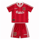 Conjunto Infantil Liverpool I 1995/96 Camiseta y Pantalón Retro - TIENDA HINCHA FUTBOLERO