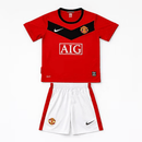 Conjunto Infantil Manchester United I 2009/10 Camiseta y Pantalón Retro - TIENDA HINCHA FUTBOLERO
