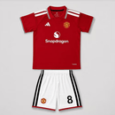 Conjunto Infantil Manchester United I 26/27 Camiseta y Pantalón - TIENDA HINCHA FUTBOLERO