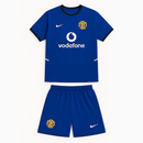 Conjunto Infantil Manchester United II 2002/04 Camiseta y Pantalón Retro - TIENDA HINCHA FUTBOLERO