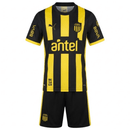 Conjunto Infantil Peñarol I 26/27 Camiseta y Pantalón - Penarol, CA Penarol, Carboneros, Mirasol, Campeon del Siglo, Montevideo, Uruguay, Copa Libertadores, South American Football, Primera Equipacion, Home Kit, Conjunto Infantil, Kids Kit, Youth, Ninos, Camiseta y Pantalon, Amarillo, Yellow, Negro, Black, 2026, 2027, Tienda Hincha Futbolero, Futbol Mundial