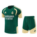 Conjunto Infantil Real Madrid Entrenamiento 26/27 Camiseta y Pantalón Verde - TIENDA HINCHA FUTBOLERO