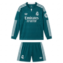 Conjunto Infantil Real Madrid II 26/27 Manga Larga y Pantalón Oficial Verde - TIENDA HINCHA FUTBOLERO