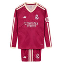 Conjunto Infantil Real Madrid III 26/27 Manga Larga y Pantalón Rosa Oficial - TIENDA HINCHA FUTBOLERO