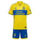 Conjunto Infantil UD Las Palmas I 26/27 Camiseta y Pantalón - UD Las Palmas, Las Palmas, Pio Pio, Estadio de Gran Canaria, Gran Canaria, La Liga, Spanish Football, Primera Equipacion, Home Kit, Conjunto Infantil, Kids Kit, Youth, Ninos, Camiseta y Pantalon, Amarillo, Yellow, Azul, Blue, 2026, 2027, Tienda Hincha Futbolero, Futbol Espanol