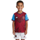 West Ham United, West Ham, Hammers, Irons, London Stadium, Primera Equipación, West Ham I, Conjunto Infantil, Kit Niños, Camiseta y Pantalón, West Ham 26/27, Tienda Hincha Futbolero, Fútbol Inglés, Ropa Infantil oficial