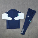 Conjunto entrenamiento hombre Arsenal FC temporada 2025 2026 oficial azul marino sudadera y pantalón técnica transpirable pro premier league gunners navy.