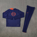 Conjunto largo hombre FC Barcelona entrenamiento 2025 2026 sudadera azul marino manga larga y pantalón largo oficial fútbol culé 25/26 ropa de invierno pro.