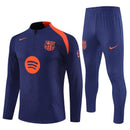 Conjunto largo hombre FC Barcelona entrenamiento 2025 2026 sudadera azul marino manga larga y pantalón largo oficial fútbol culé 25/26 ropa de invierno pro.