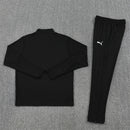 Conjunto entrenamiento hombre Manchester City temporada 2025 2026 oficial negro sudadera y pantalón técnica transpirable pro premier league.