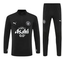 Conjunto entrenamiento hombre Manchester City temporada 2025 2026 oficial negro sudadera y pantalón técnica transpirable pro premier league.