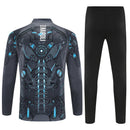 Conjunto entrenamiento hombre SSC Napoli temporada 2025 2026 oficial gris sudadera y pantalón negro técnica transpirable pro serie a kit partenopeo.