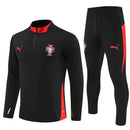 Conjunto entrenamiento hombre Portugal temporada 2025 2026 oficial negro sudadera y pantalón técnica transpirable pro mundial 2026 kit fpf.