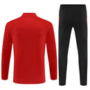 Conjunto entrenamiento hombre Portugal temporada 2025 2026 oficial rojo sudadera y pantalón negro técnica transpirable pro mundial kit fpf.