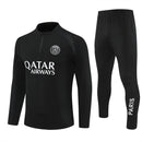 Conjunto largo hombre Paris Saint-Germain temporada 2025 2026 sudadera y pantalón negro entrenamiento calidad 1.1 premium oficial.