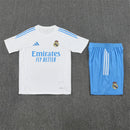 Conjunto Real Madrid 25/26 Camiseta Blanca y Pantalón Azul - TIENDA HINCHA FUTBOLERO