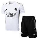 Conjunto Real Madrid 25/26 Camiseta Blanca y Pantalón Negro - TIENDA HINCHA FUTBOLERO