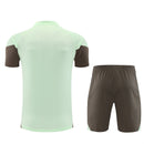 Conjunto Real Madrid 25/26 Camiseta Verde y Pantalón Gris - TIENDA HINCHA FUTBOLERO