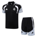 Conjunto Real Madrid 26/27 Polo y Pantalón Negro - TIENDA HINCHA FUTBOLERO