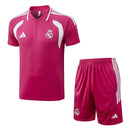 Conjunto Real Madrid 26/27 Polo y Pantalón Rosa - TIENDA HINCHA FUTBOLERO