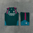Conjunto Real Madrid Entrenamiento 26/27 Camiseta Sin Mangas y Pantalón - TIENDA HINCHA FUTBOLERO