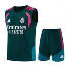 Conjunto Real Madrid Entrenamiento 26/27 Camiseta Sin Mangas y Pantalón - TIENDA HINCHA FUTBOLERO