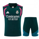 Conjunto Real Madrid Entrenamiento 26/27 Camiseta Sin Mangas y Pantalón - TIENDA HINCHA FUTBOLERO