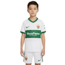 Elche CF 2026 infantil, Conjunto niño Elche, Camiseta franja verde niño, Short blanco Elche infantil, Ropa oficial Elche kids, Kit fútbol niño 25/26, Regalo fútbol infantil Elche, Equipación La Liga niño, Comprar conjunto barato, Tienda Hincha Futbolero.