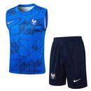 Francia 2025, Conjunto Francia 25/26, Entrenamiento Francia sin mangas, Ropa Francia azul, Kit entrenamiento FFF, Camiseta regata Francia, Calidad 1.1 Francia, Nueva colección 2025, Regalo fútbol hombre, Tienda Hincha Futbolero.