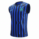 Camiseta hombre Inter de Milán sin mangas entrenamiento azul y negro temporada 2025 2026 calidad 1.1 oficial, Camiseta hombre Inter de Milán sin mangas entrenamiento azul y negro temporada 2025 2026 calidad 1.1