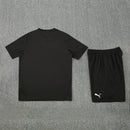 Conjunto entrenamiento hombre Manchester City temporada 2025 2026 oficial negro camiseta y pantalón técnica transpirable pro premier league.