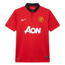 Camiseta Manchester United Primera Equipación 2013/2014 Retro, Manchester United, Man Utd, Old Trafford, Red Devils, Premier League, Wayne Rooney, Robin van Persie, Nike, Aon, Retro, Vintage, Camiseta Clásica, Primera Equipación, Home Kit, Roja, Red, Hombre, Men, Camiseta de Hombre, Tienda Hincha Futbolero, Fútbol Inglés