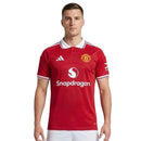 Camiseta hombre Manchester United temporada 2026 2027 oficial versión jugador roja técnica transpirable Red Devils Premier League.